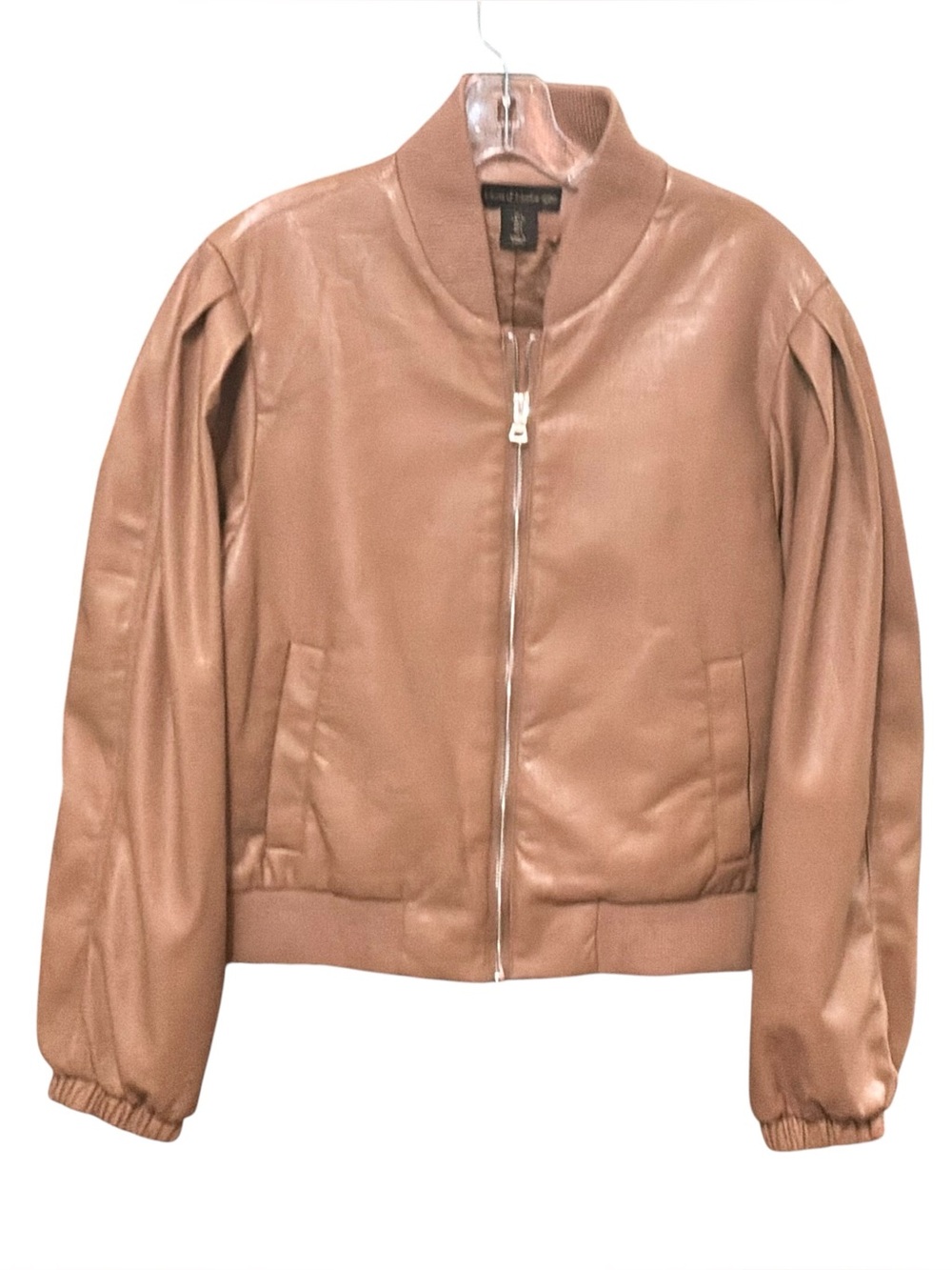 House of Harlow 1960 Faux Leather Jacket Tan/Camel